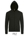 Heren hooded Sweater Sols Zip Stone Zwart
